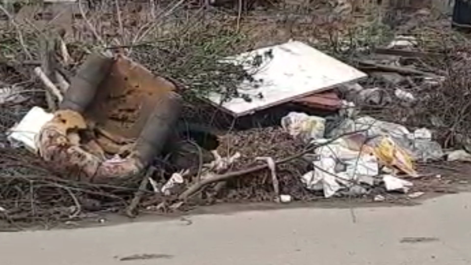 Исторический центр города Орел завален мусором