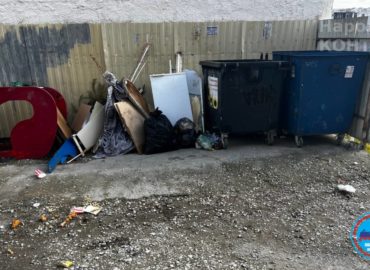 Проблемы с уборкой мусора с мусорной площадки в Новороссийске