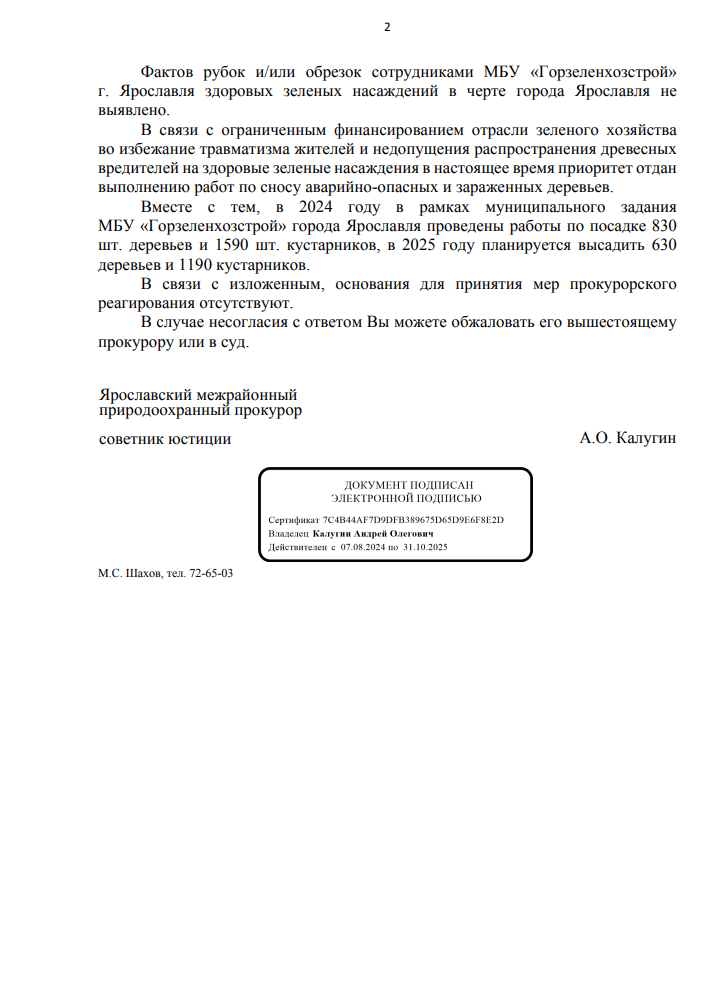 image-16 Ярославская прокуратура не нашла нарушений при вырубке деревьев