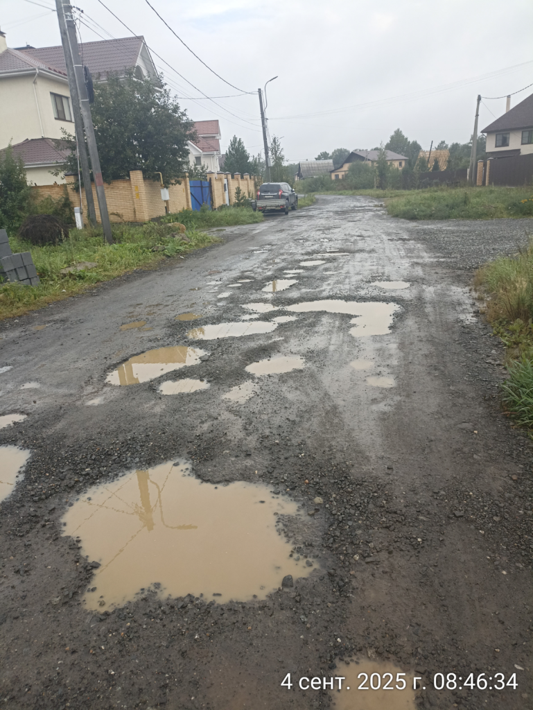 image-38-769x1024 В Екатеринбурге на Широкореченской улице невозможно проехать из-за ям и грязи